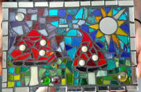 Stained glass mosaic