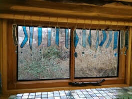 stained glass window valance
