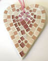Mosaic kit - pink heart