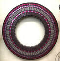 Purple and pink mosaic wreath